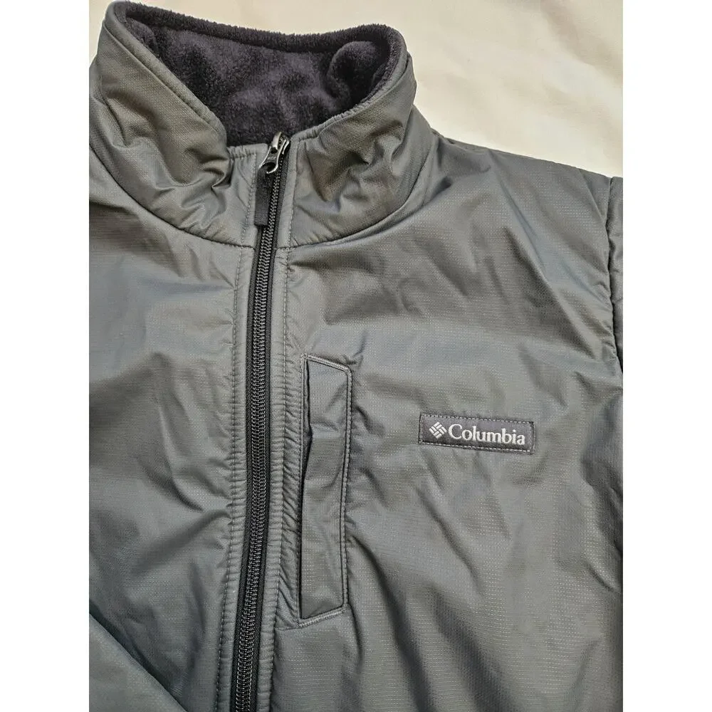 Colombia Fleece Youth Jacket w/ water repellent nylon Boys Large 14/6 Cold/Snow